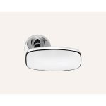 Ιταλικό Πόμολο Entry με ροζέτα σε Χρώμιο 040