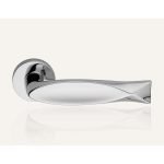 Ιταλικό Πόμολο Fish με ροζέτα σε Χρώμιο 062