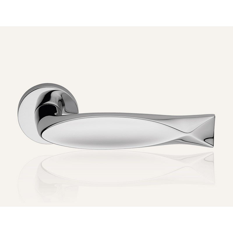 still-fish-cr-door-handle Ιταλικό Πόμολο Fish με ροζέτα σε Χρώμιο 062 - Image 1