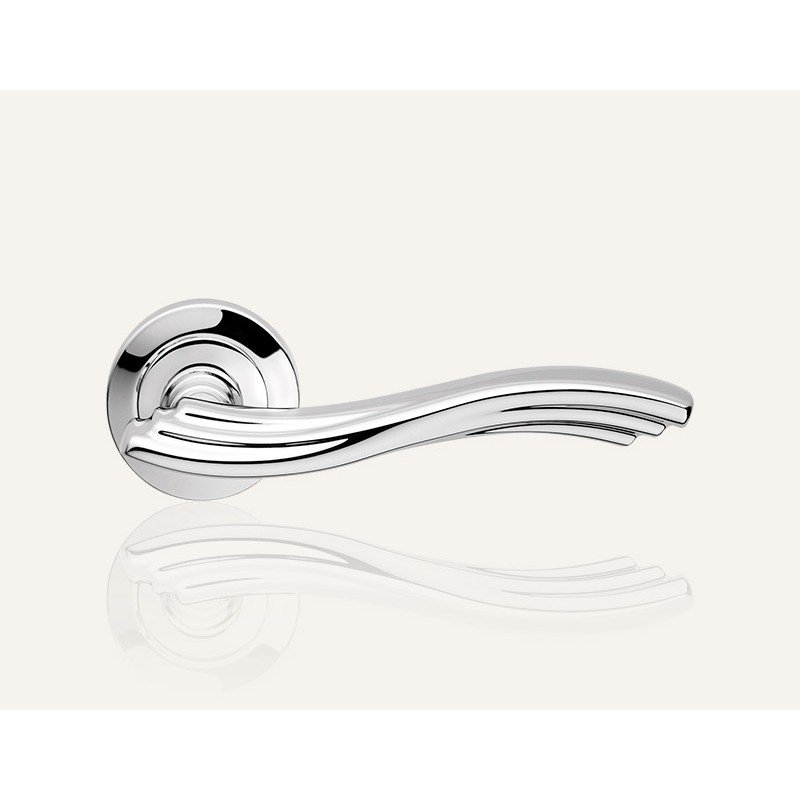 still-marina-cr-door-handle Ιταλικό Πόμολο με ροζέτα Marina σε Χρώμιο 046 - Image 1
