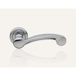 Ιταλικό Πόμολο με ροζέτα Nota σε Χρώμιο 042