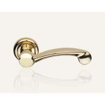 Ιταλικό Πόμολο με ροζέτα Nota σε Επίχρυσο 038 - Image 2