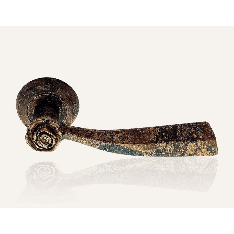 still-rose-an-door-handle Ιταλικό Πόμολο με ροζέτα Rose σε Αντικέ 019 - Image 1