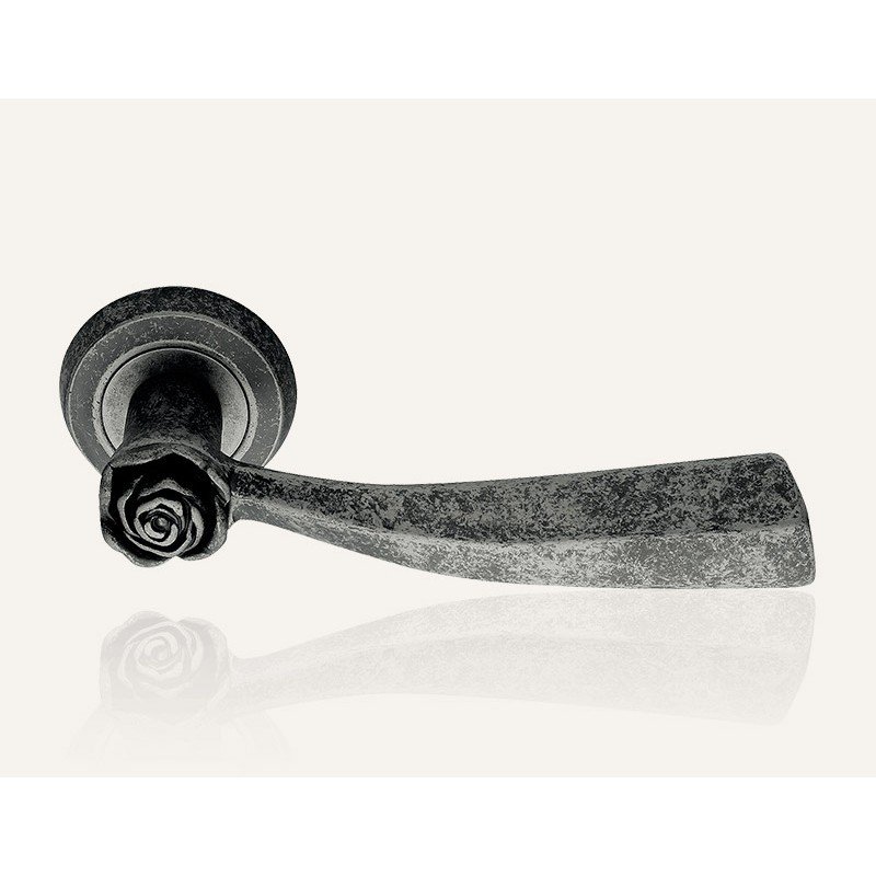 still-rose-fv-door-handle Ιταλικό Πόμολο με ροζέτα Rose σε Νίκελ Αντικέ 018 - Image 1