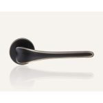 Ιταλικό Πόμολο με ροζέτα Spirit σε Ματ Μπρονζέ 014