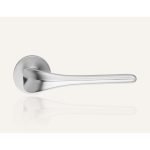 Ιταλικό Πόμολο με ροζέτα Spirit σε Χρώμιο Σατινέ 011