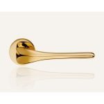 Ιταλικό Πόμολο με ροζέτα Spirit σε Επίχρυσο 013