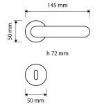 Ιταλικό Επίχρυσο Πόμολο Sogno με ροζέτα με Swarovski® crystals 133 - Image 3