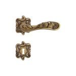 Ιταλικό Vintage Πόμολο Arte Μπρονζέ Ματ με ροζέτα 026