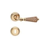 Ιταλικό Επίχρυσο Πόμολο Sogno με ροζέτα με Swarovski® crystals 133