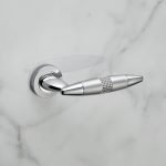 Ιταλικό Χρώμιο Πόμολο με ροζέτα Havana Mesh με Swarovski® crystals 063 - Image 3