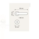 Ιταλικό Χρώμιο Πόμολο με ροζέτα Flory με Swarovski® crystals 056 - Image 3