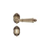 Ιταλικό Vintage Πόμολο Aida Μπρονζέ Ματ με ροζέτα 004 - Image 2