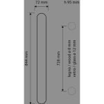 Ιταλική Επίχρυση Λαβή Jewel με Swarovski® crystals 070 - Image 2