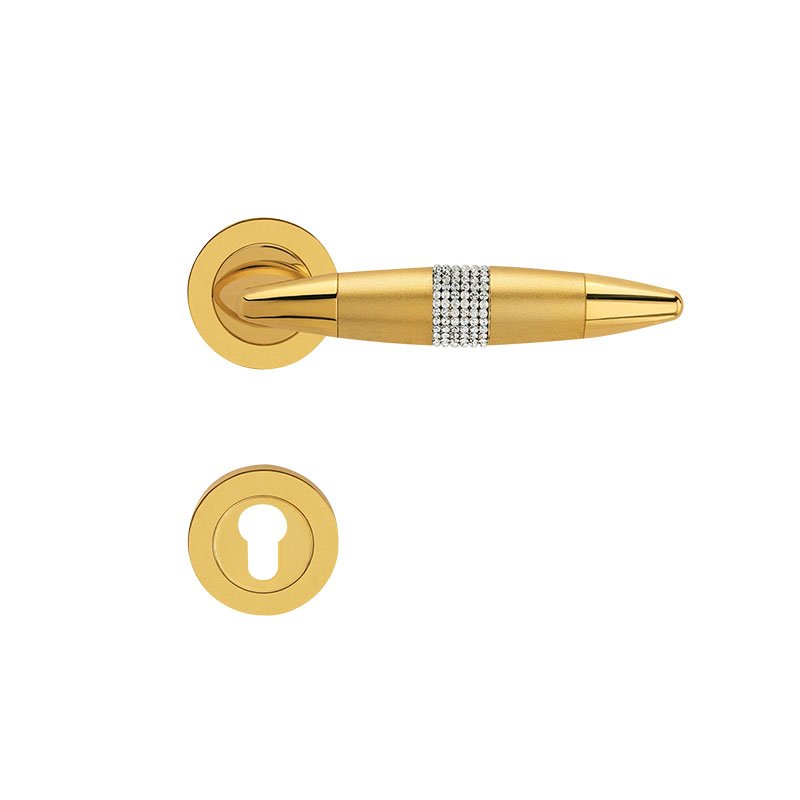 003 linea cali havana 22-22-24 Ιταλικό Επίχρυσο Πόμολο με ροζέτα Havana Mesh με Swarovski® crystals 061 - Image 1