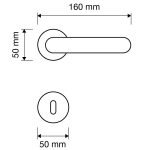 Ιταλικό Επίχρυσο Πόμολο με ροζέτα Havana Mesh με Swarovski® crystals 061 - Image 2