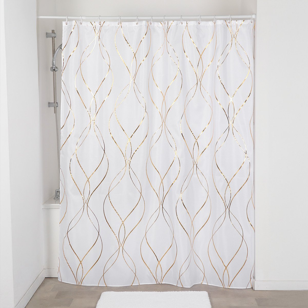 1205789 Κουρτίνα μπάνιου polyester 180x200 cm Eurocasa - Image 1