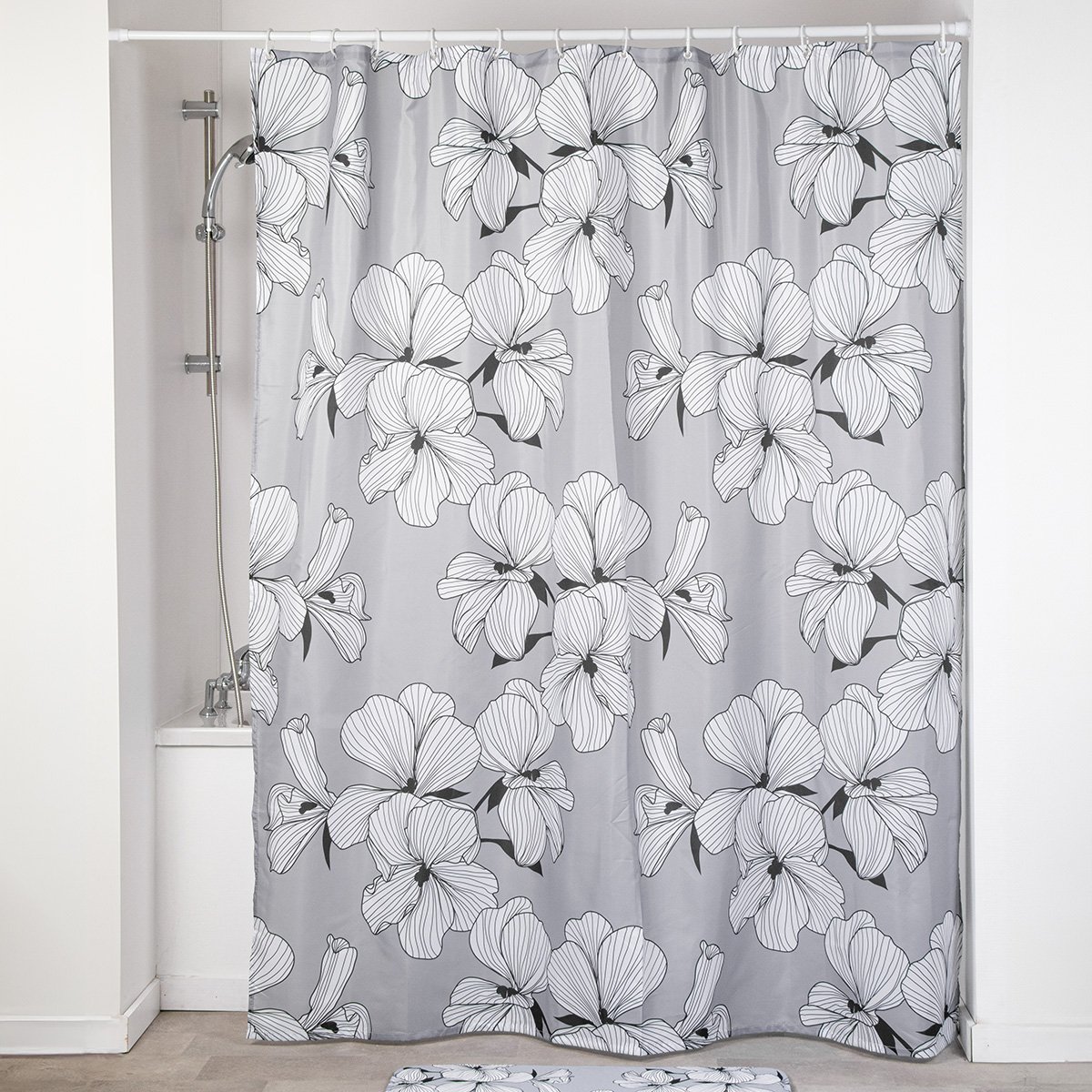 1356 Κουρτίνα μπάνιου 180χ200 polyester Eurocasa - Image 1