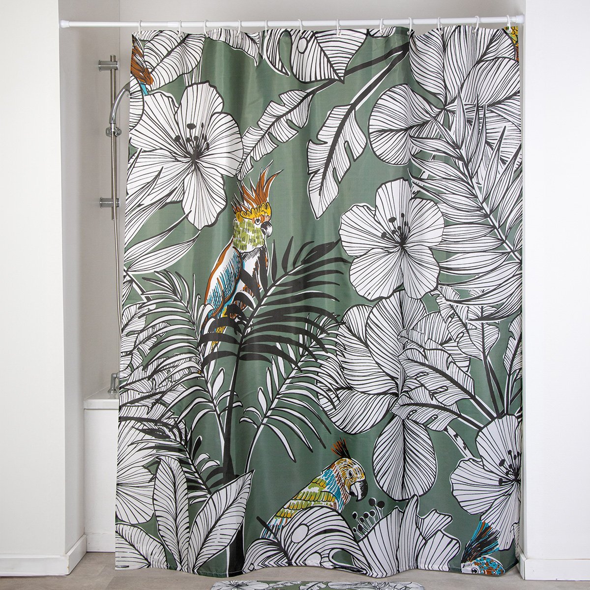 1358 Κουρτίνα μπάνιου 180χ200 cm polyester Eurocasa - Image 1