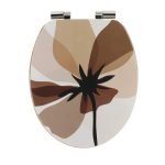 Κάλυμμα λεκάνης mdf  soft close με ανοξείδωτους μεντεσέδες 37,5 χ 46 cm Eurocasa