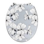 Κάλυμμα λεκάνης mdf με ανοξείδωτους μεντεσέδες 37,50χ46cm Eurocasa