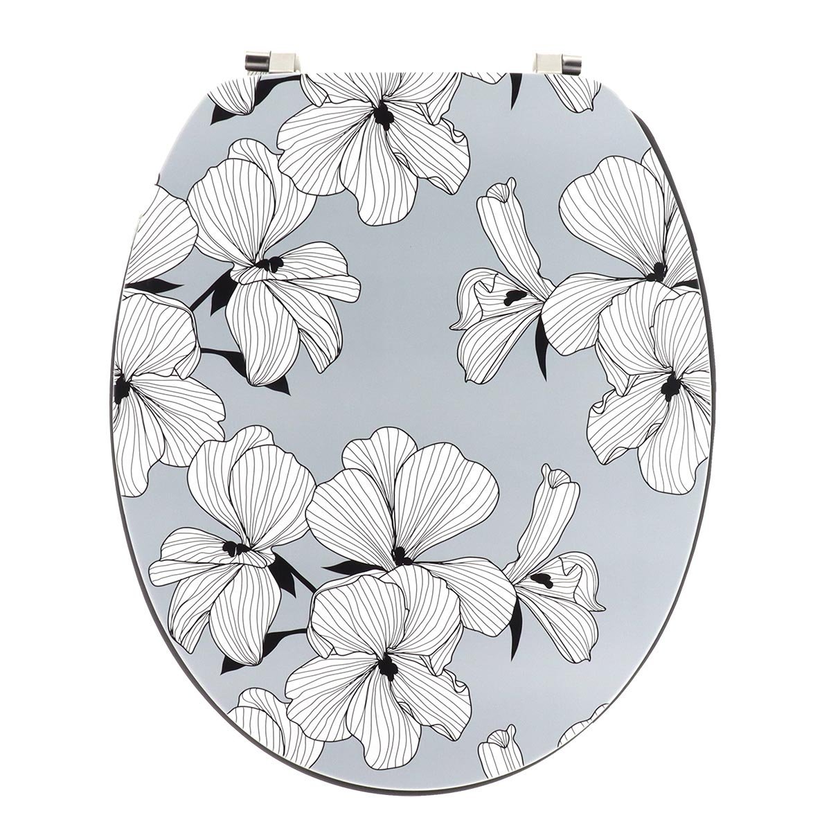 569 Κάλυμμα λεκάνης mdf με ανοξείδωτους μεντεσέδες 37,50χ46cm Eurocasa - Image 1