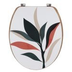 Κάλυμμα λεκάνης mdf με ανοξείδωτους μεντεσέδες 37,50χ46cm Eurocasa