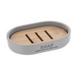 σαπουνοθήκη polyresin -bamboo 3x9x12 cm Eurocasa (set 6031-6030-6029 )