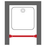 70-115 Ø 20 mm black βραχίονας μπάνιου πτυσσόμενος Sealskin - Image 5