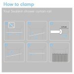 110-185 Ø 20 mm black βραχίονας μπάνιου πτυσσόμενος Sealskin - Image 5