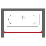 110-185 Ø 20 mm black βραχίονας μπάνιου πτυσσόμενος Sealskin - Image 4