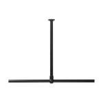 60 Ø 28 mm black στήριγμα οροφής για βραχίονα μπάνιου γωνιακό Sealskin