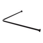 90x90 Ø 28 mm black βραχίονας μπάνιου γωνιακός Sealskin - Image 3