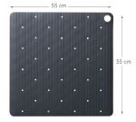 Ribb Αντιολισθητικό Πατάκι 55x55cm Anthracite with Black Hook Sealskin - Image 9