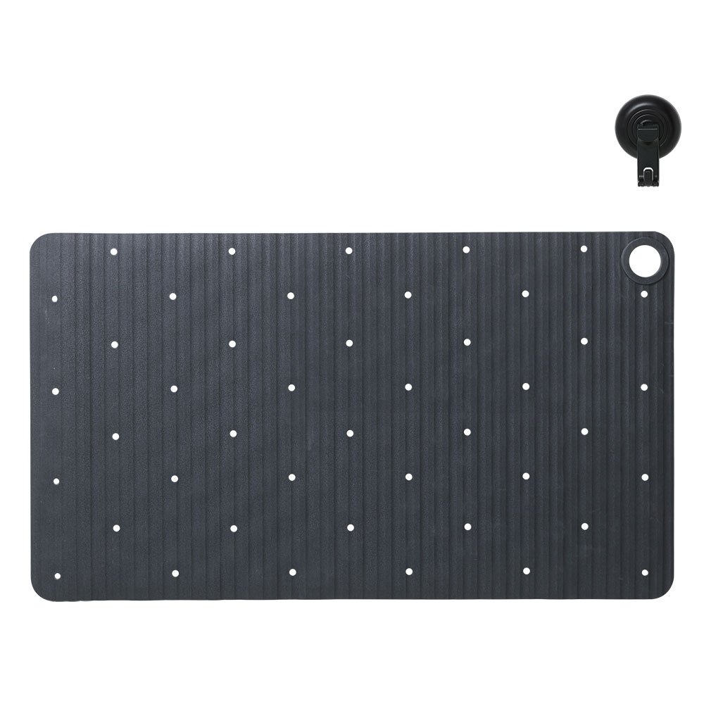 8720605753348_1 Ribb Αντιολισθητικό Πατάκι 40x70cm Anthracite with Black Hook Sealskin - Image 1