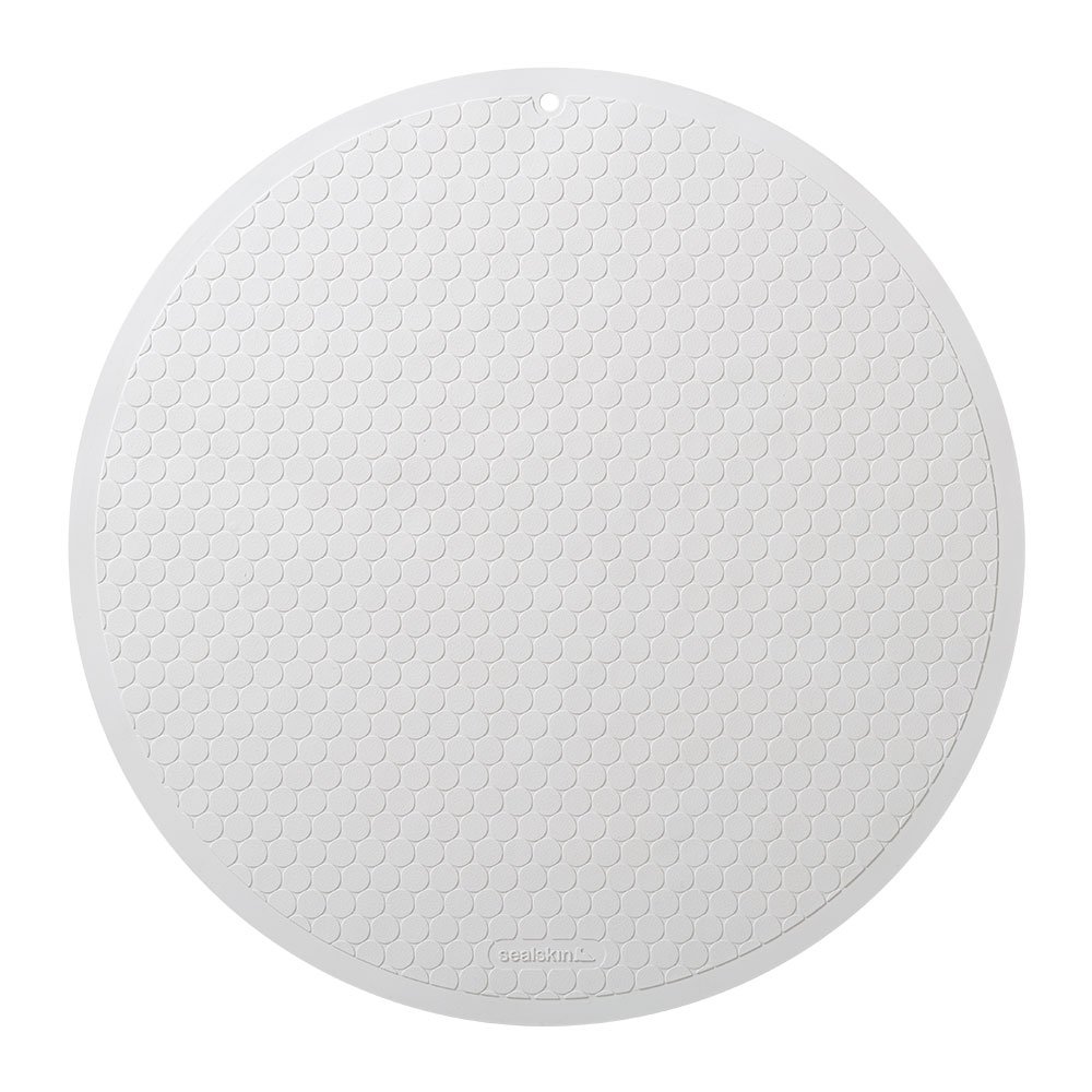 8720605753362_1 Rubelle Αντιολισθητικό Πατάκι Φ55cm White Sealskin - Image 1