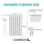 Cosima 120x200 grey κουρτίνα μπάνιου πλαστική Sealskin - Image 4