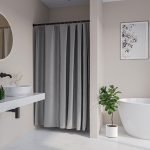 Cosima 180x200 grey κουρτίνα μπάνιου πλαστική Sealskin - Image 2