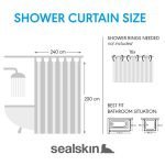 Cosima 240x200 grey κουρτίνα μπάνιου πλαστική Sealskin - Image 4