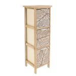 Έπιπλο  μπάνιου mdf με 3 συρτάρια 25χ25χ77cm Eurocasa