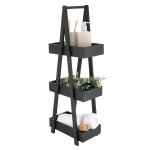 Έπιπλο mdf με 3 επίπεδα φυσικό 30χ19χ81 cm Eurocasa