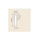 Ιταλική Χρώμιο Λαβή Παραθύρου Riflesso Mesh με Swarovski® crystals 125 - Image 2