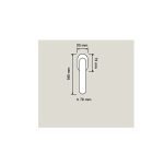 Ιταλική Επίχρυση Λαβή Παραθύρου Feeling με Swarovski® crystals 045 - Image 2