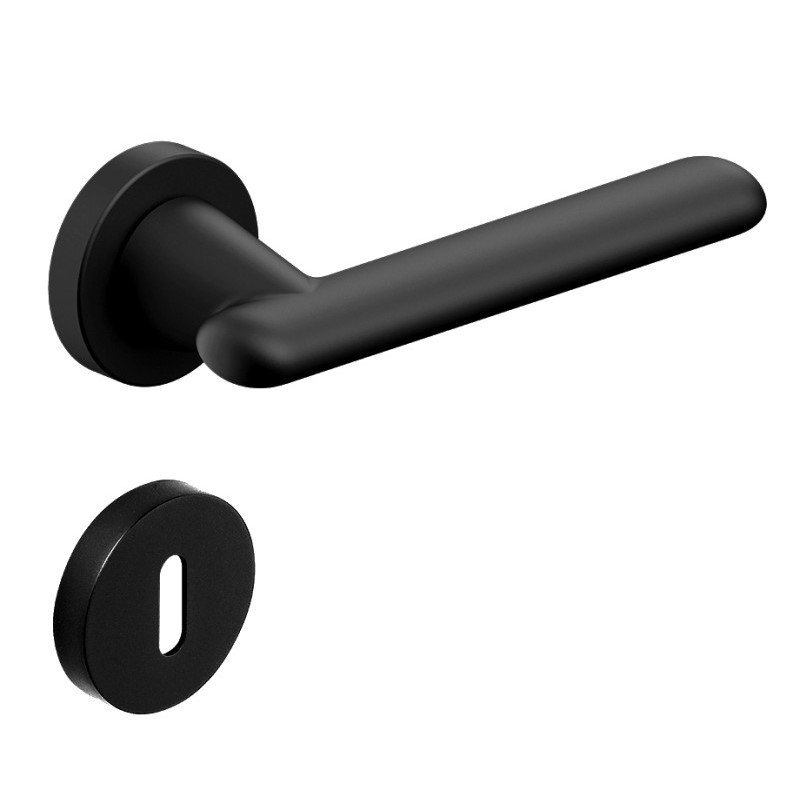 ZIP CASTA MP54-800x1023 Πόμολο Πόρτας Πλαστικό CASTA Ροζέτα Μαύρο ματ