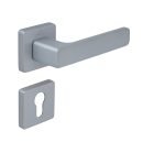 Πόμολο Πόρτας Πλαστικό FLAT Ροζέτα Χρώμιο Ματ - Image 3