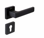 Πόμολο Πόρτας Πλαστικό No GREEN Ροζέτα Μαύρο ματ - Image 4