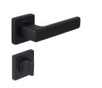 Πόμολο Πόρτας Πλαστικό No ROOT Ροζέτα Μαύρο Ματ - Image 3