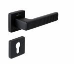 Πόμολο Πόρτας Πλαστικό No ROOT Ροζέτα Μαύρο Ματ - Image 4