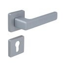 Πόμολο Πόρτας Πλαστικό No ROOT Ροζέτα Χρώμιο Ματ - Image 3