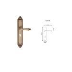 Ιταλικό Vintage Πόμολο Aida Μπρονζέ Ματ με Πλάκα 005 - Image 3